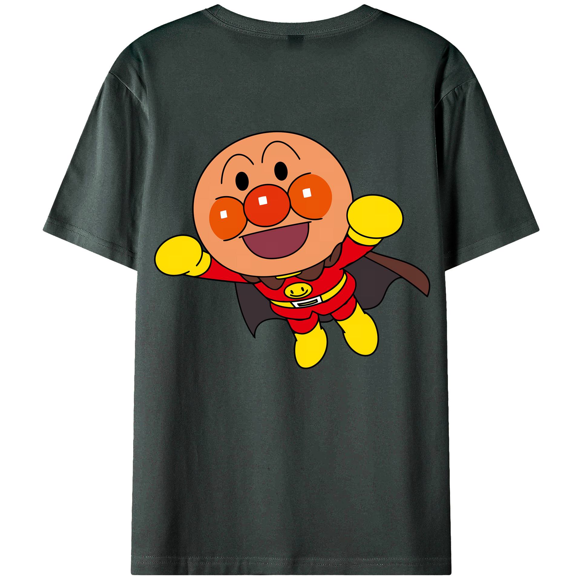 （画像用） アンパンマン Anpanman 綿100％ メンズ半袖Tシャツ（バックプリント） 通気性